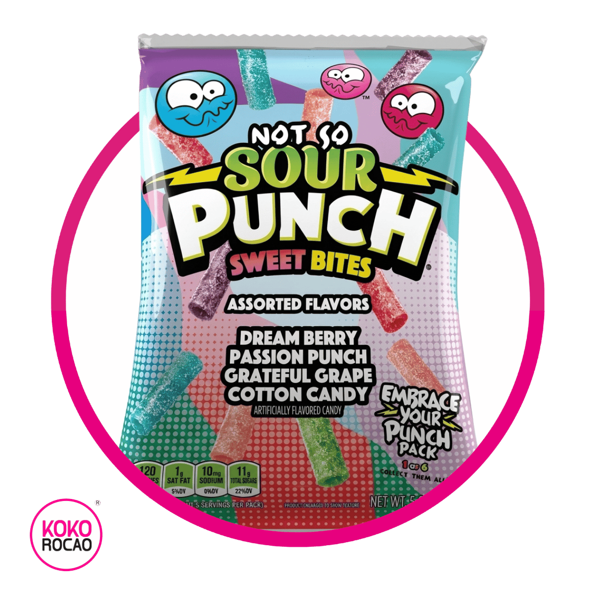 Bolsa de Sour Punch Cotton 105 g