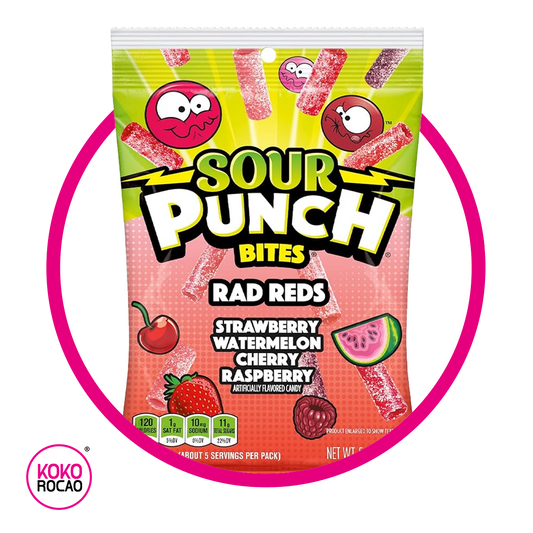 Bolsa de Sour Punch Rad Reds 105 g