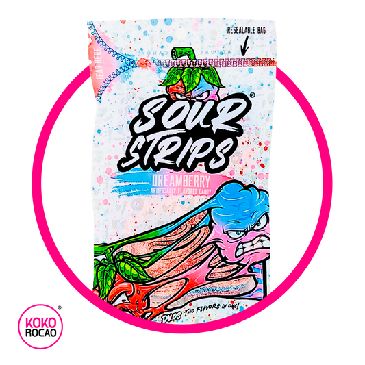 Bolsa de Sour Strips Dreamberry 96 g