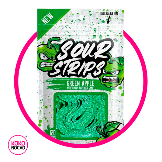 Bolsa de Sour Strips Green Apple 96 g