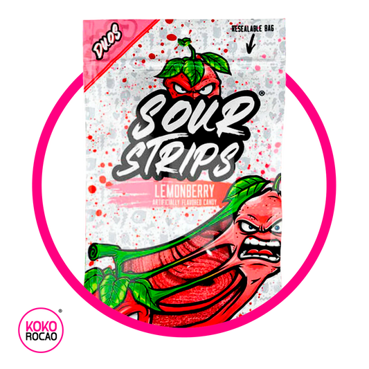 Bolsa de Sour Strips Lemonberry 96 g