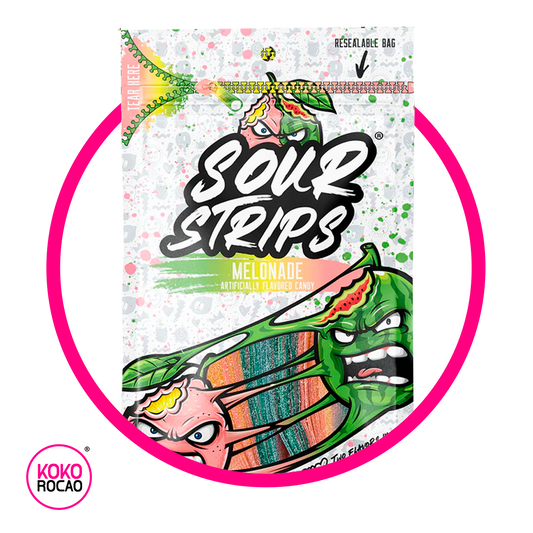 Bolsa de Sour Strips Melonade 96 g