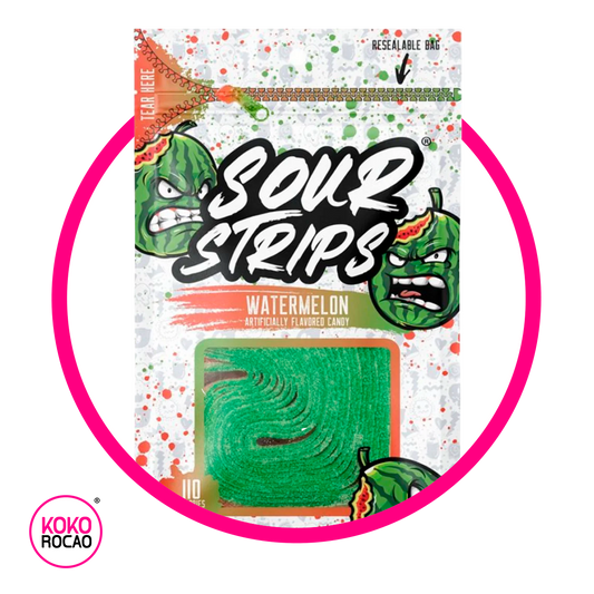 Bolsa de Sour Strips Watermelon 96 g