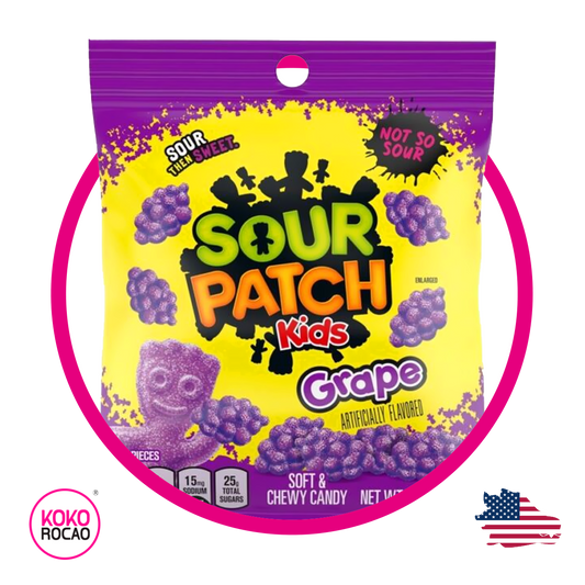 Bolsa de Sour Patch Kids Grape 102 g