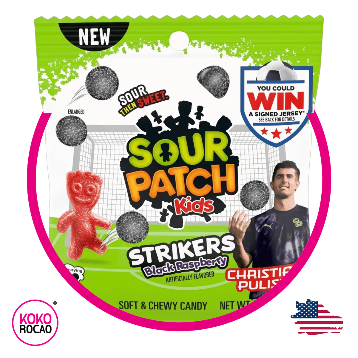 Bolsa de Sour Patch Kids Strikers 90 g