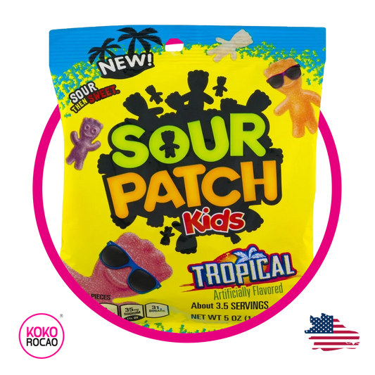 Bolsa de Sour Patch Kids Tropical 102 g