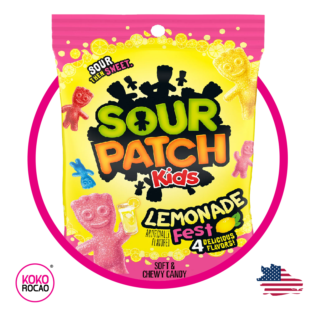 Bolsa de Sour Patch Lemonade Fest 227 g