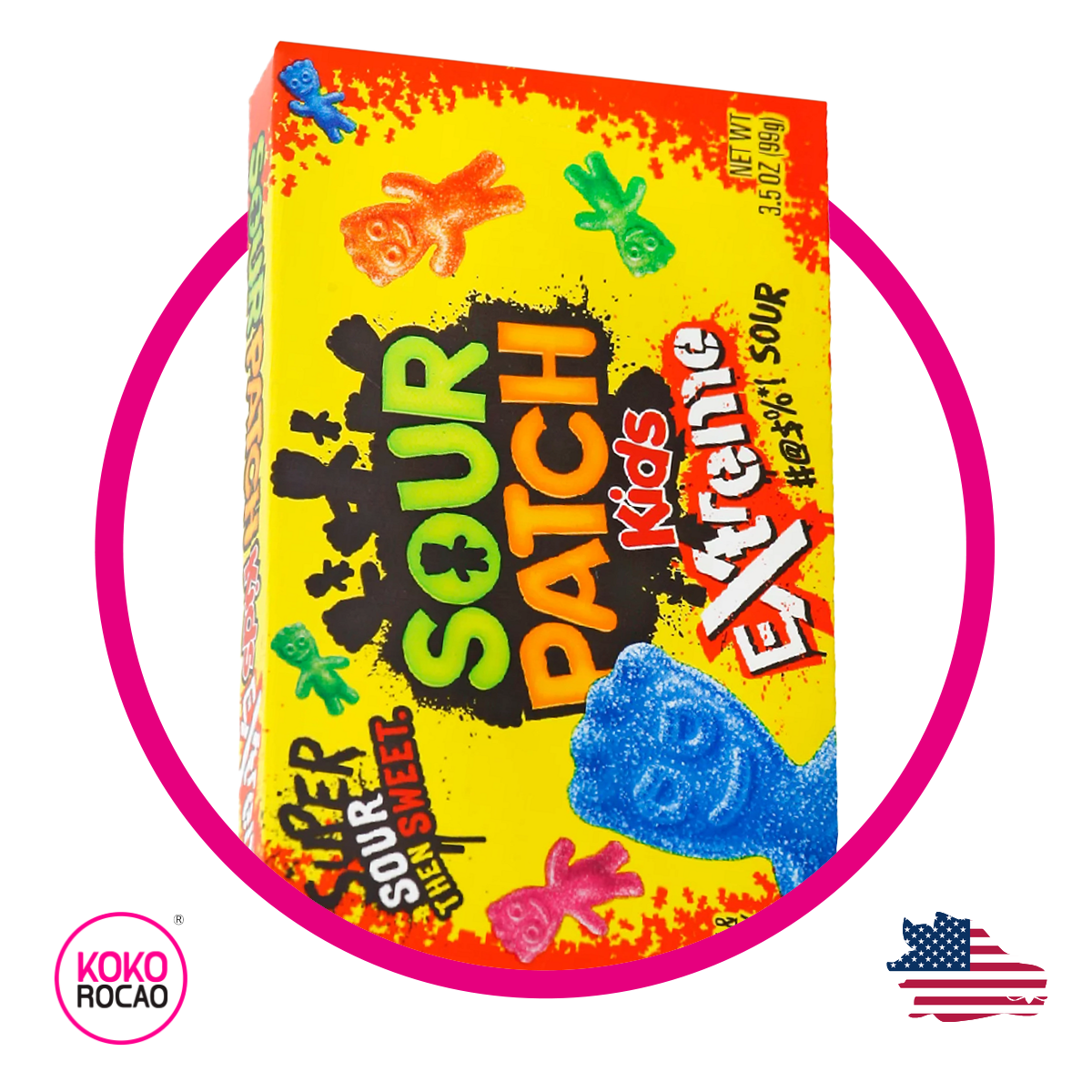Caja de Sour Patch Super Xtreme 99 g