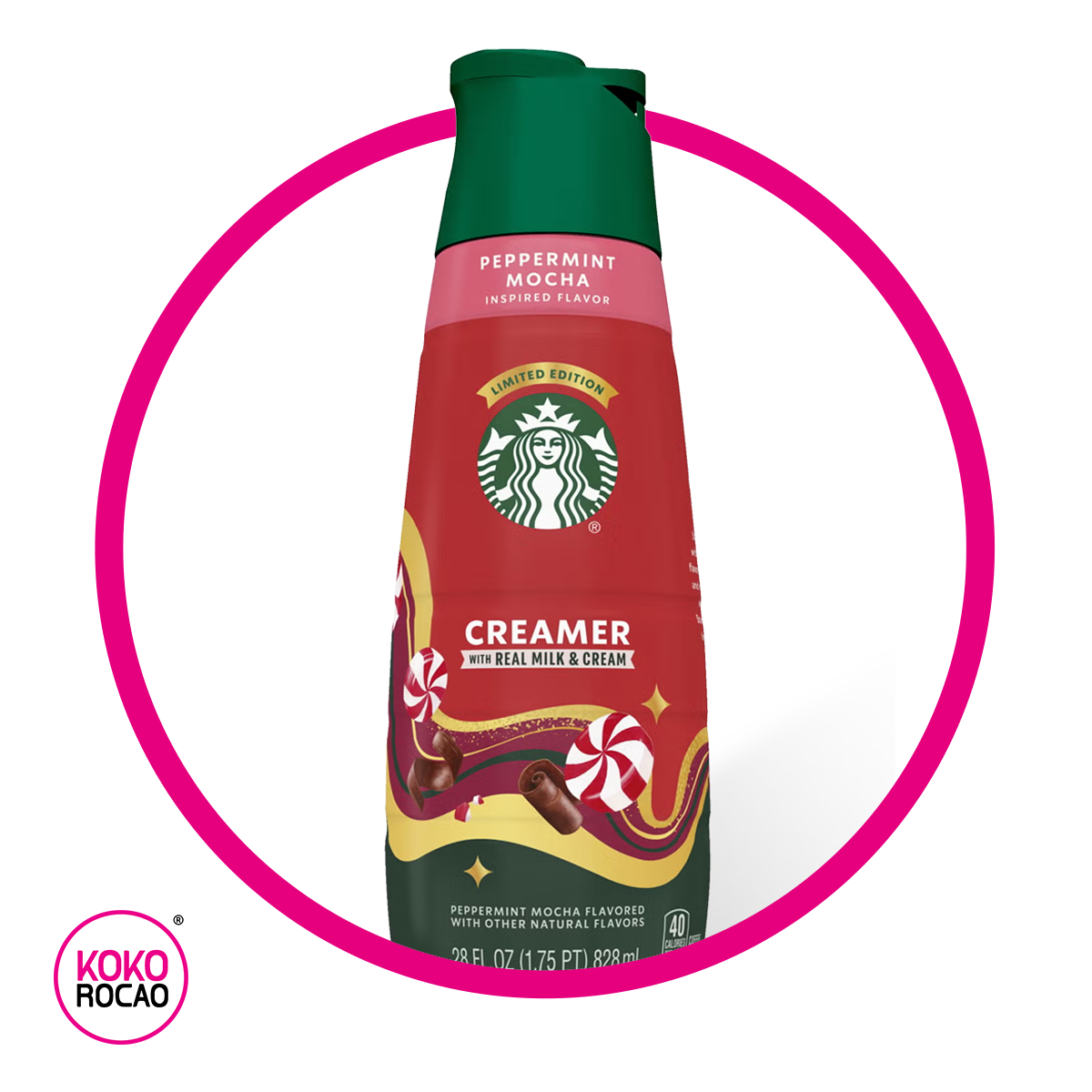 Botella de Starbucks Creamer Pepermint Mocha 828 ml