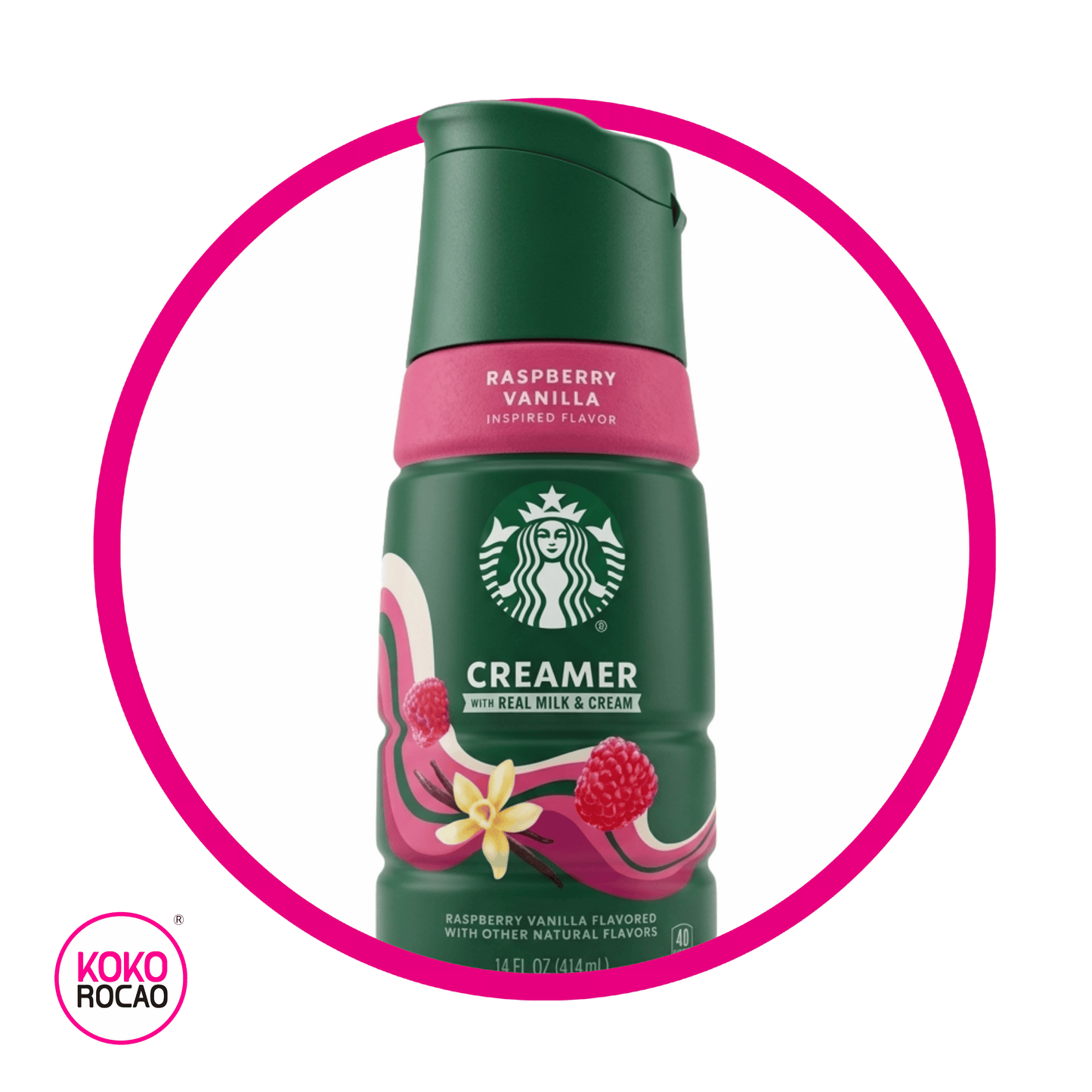 Botella de Starbucks Creamer Raspberry Vainilla 414 ml