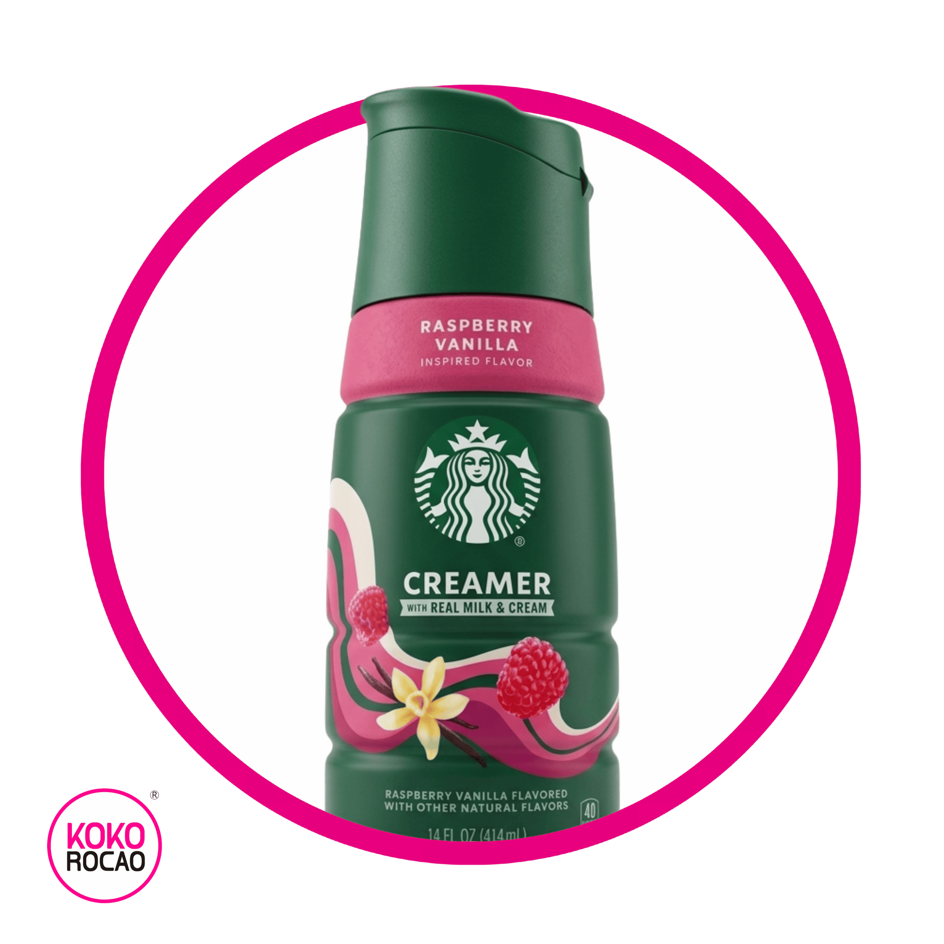Botella de Starbucks Creamer Raspberry Vainilla 414 ml