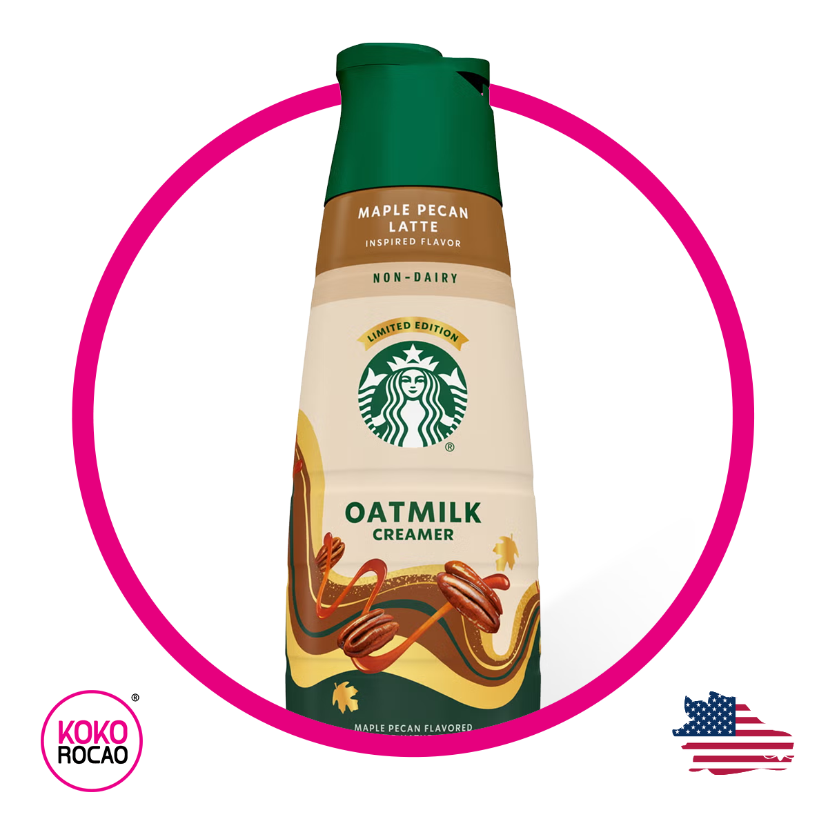 Botella de Starbucks Creamer Maple Pecan Late 828 ml