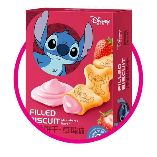 Caja de Stich Filled Biscuit Strawberry 50 g