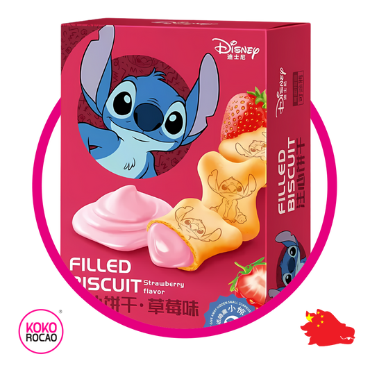 Caja de Stich Filled Biscuit Strawberry 50 g