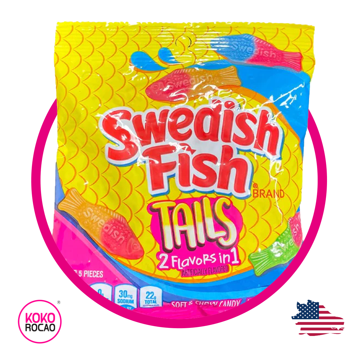 Bolsa de Swedish Fish Tails 102 g
