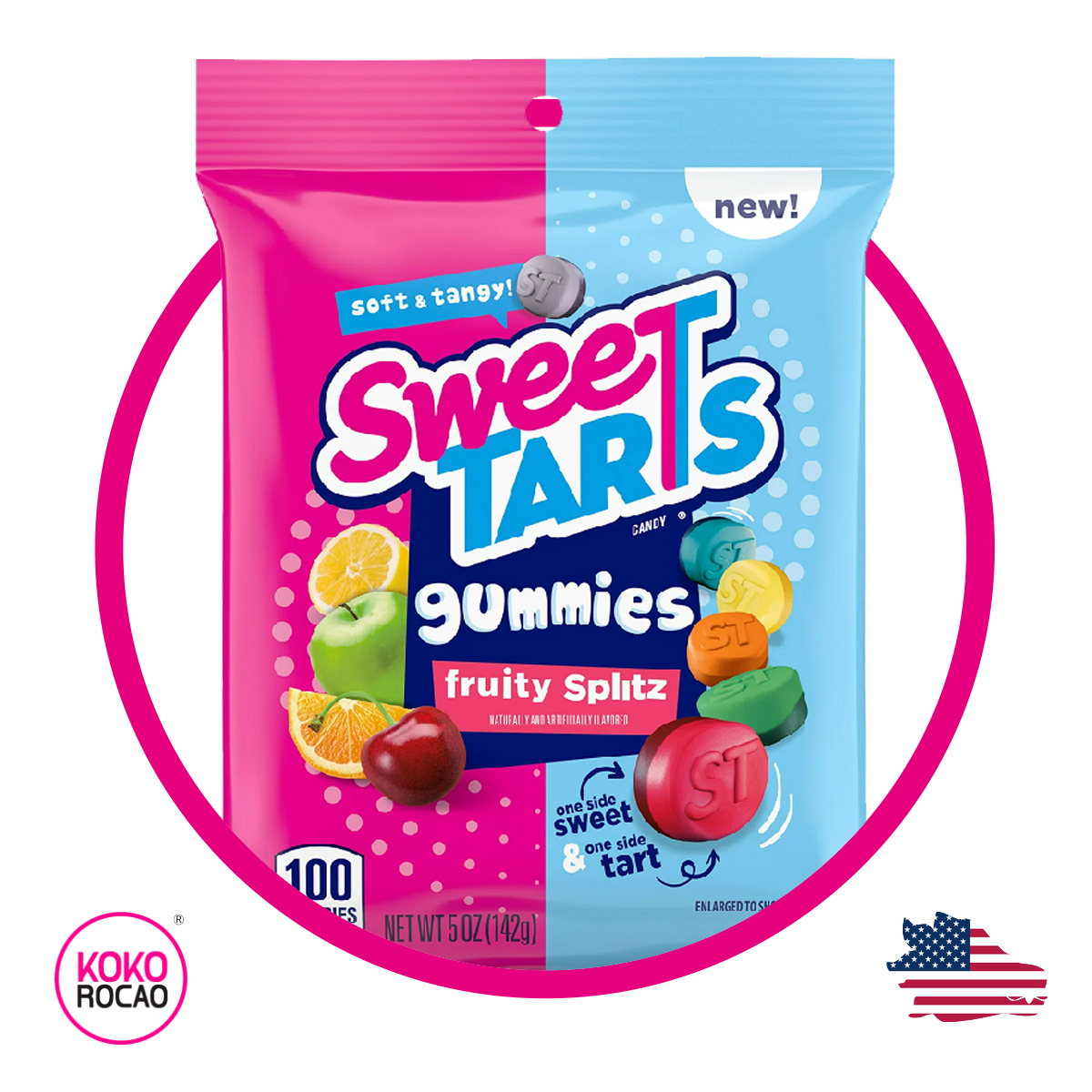 Bolsa de SweeTARTS Fruity Splits 142 g