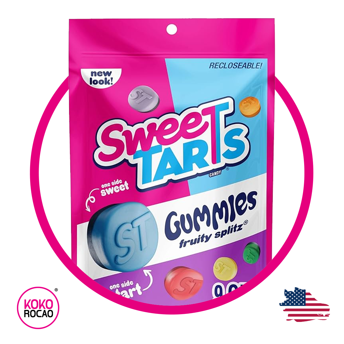 Bolsa de SweeTARTS Fruity Splitz 255 g