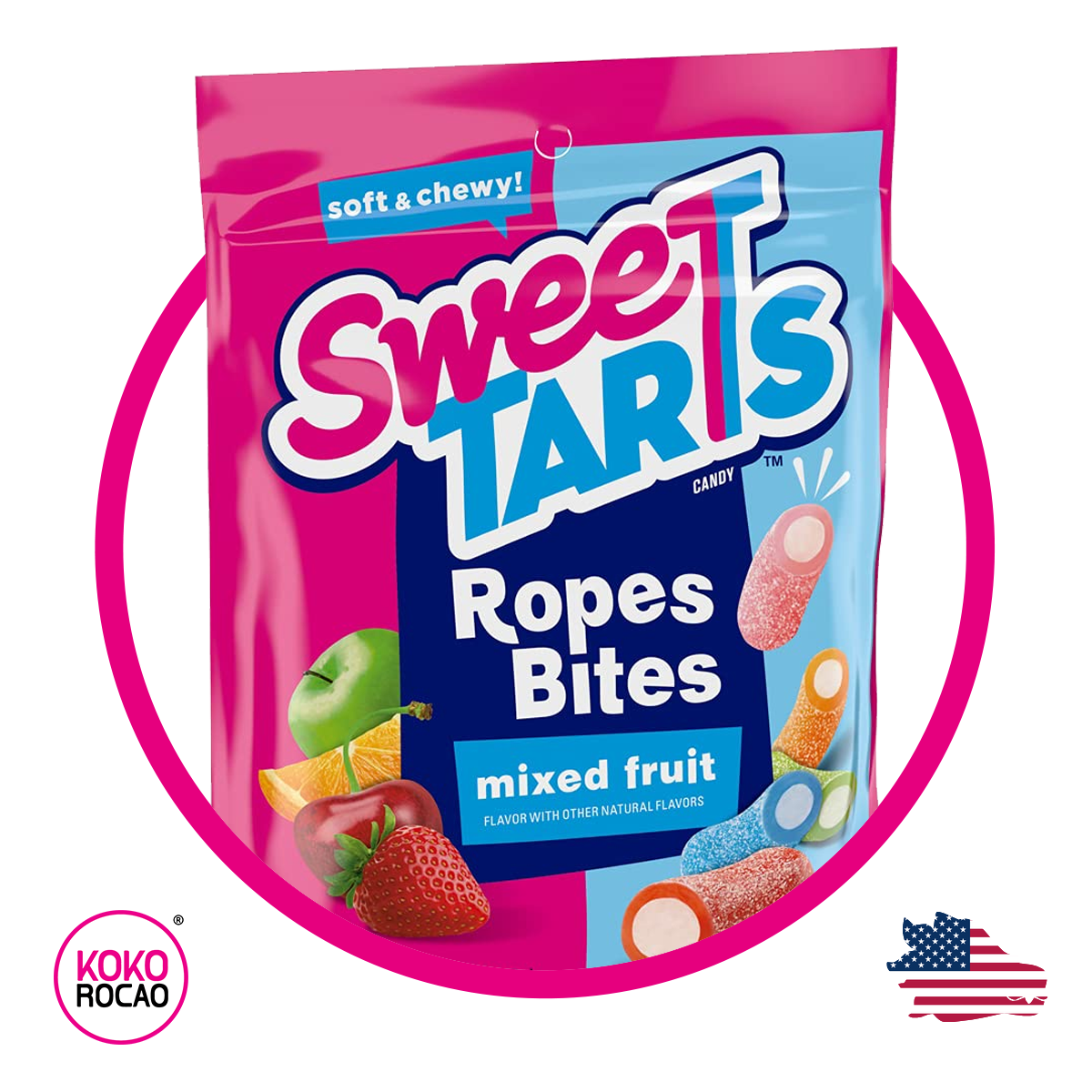 Bolsa de SweeTARTS Ropes Bites Mixed 227 g