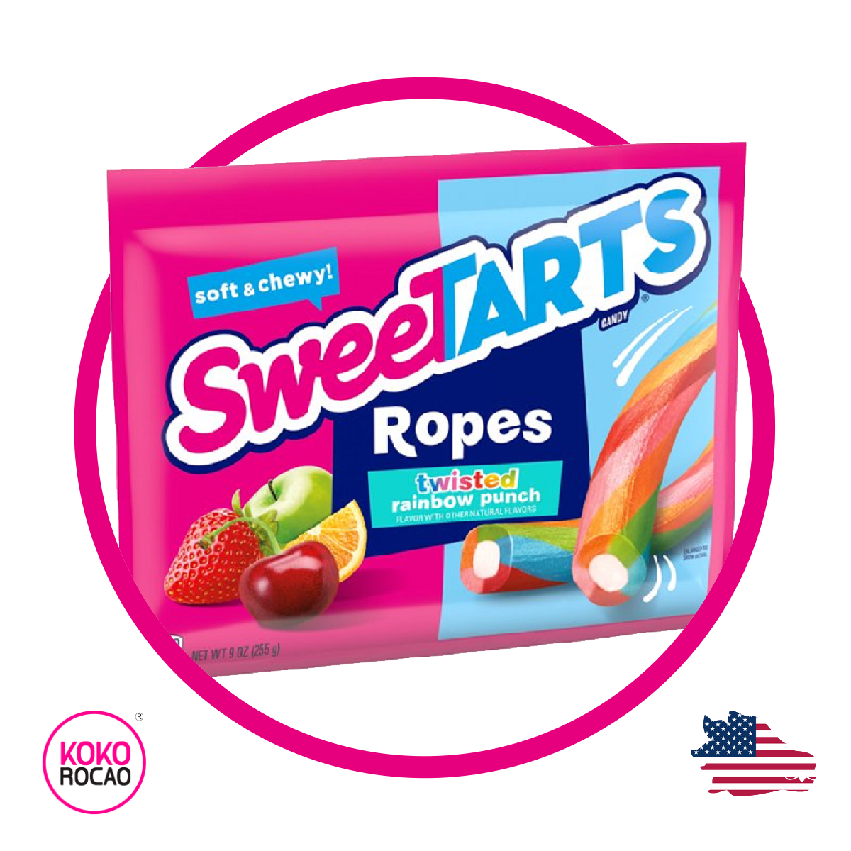 Bolsa de SweeTARTS Ropes Twisted 255 g