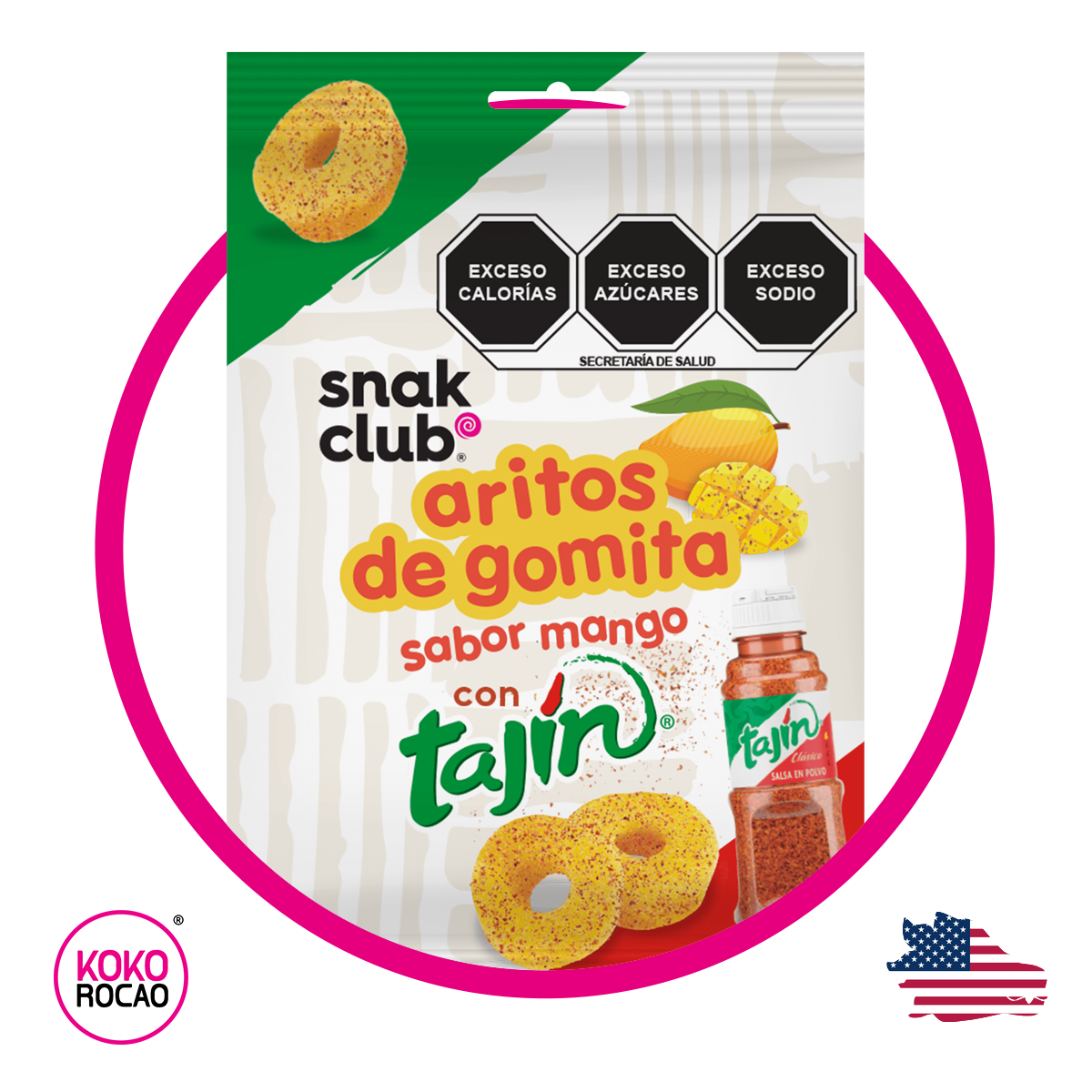 Bolsa de Tajin Halos Mango 55 g