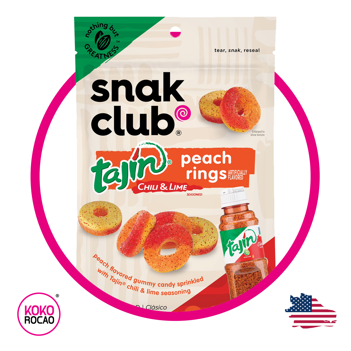 Bolsa de Tajin Halos Peach 141 g