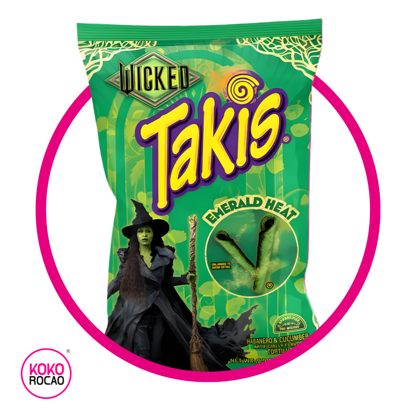 Bolsa de Takis Wicked Emerald Heat 280.7 g