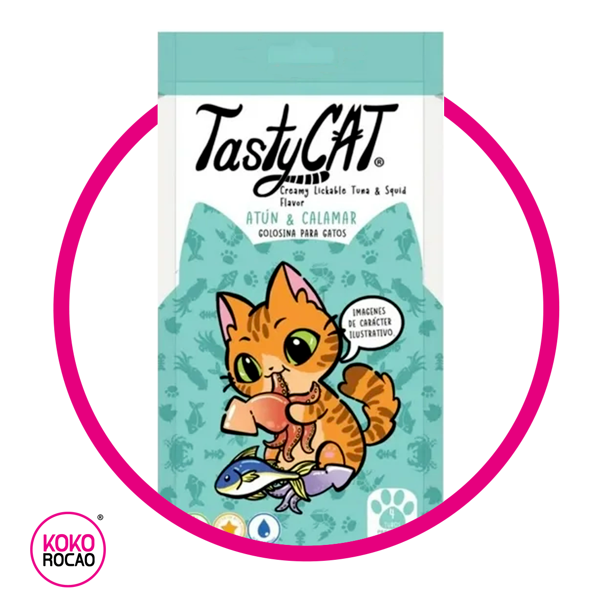 Bolsa de Tasty Cat Atun y Calamar 60 g