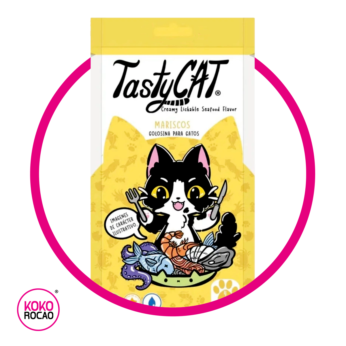 Bolsa de Tasty Cat Golocina para Gatos Mariscos 60 g