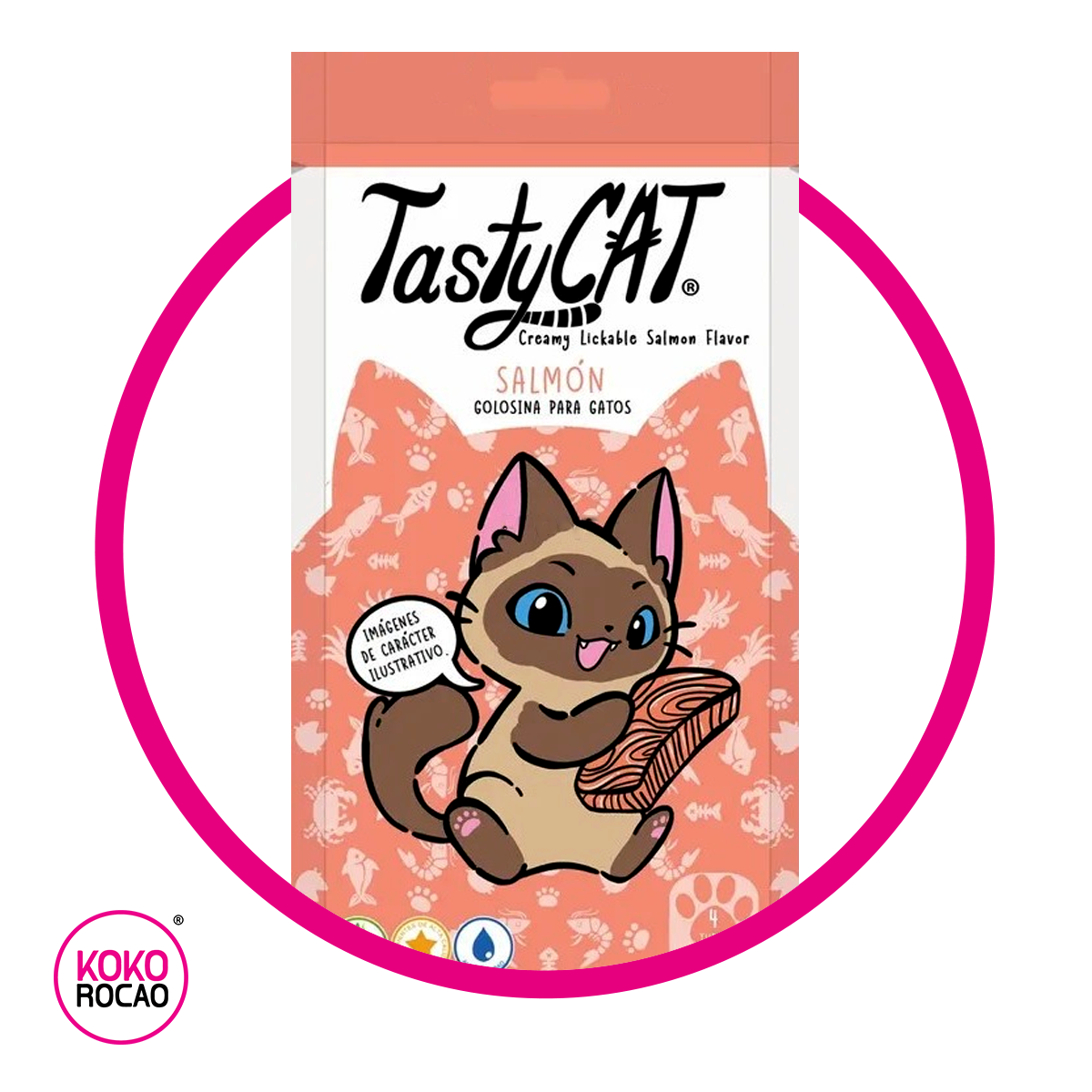 Bolsa de Tasty Cat Golocina para Gatos Salmon 60 g
