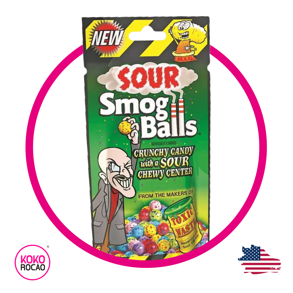 Bolsa de Toxic Waste Smog Balls 85 g
