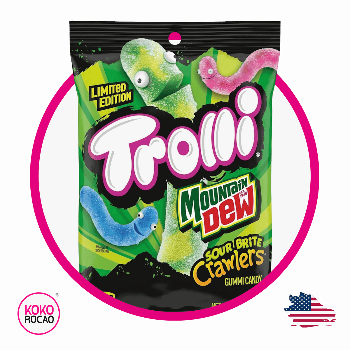 Bolsa de Trolli Mountain Dew 178 g
