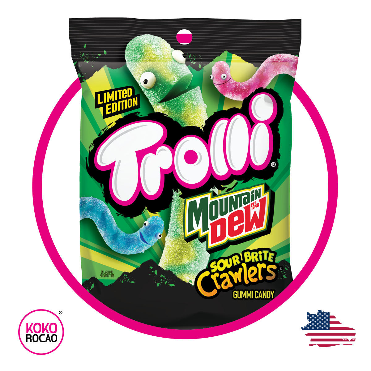 Bolsa de Trolli Mountain Dew 348 g