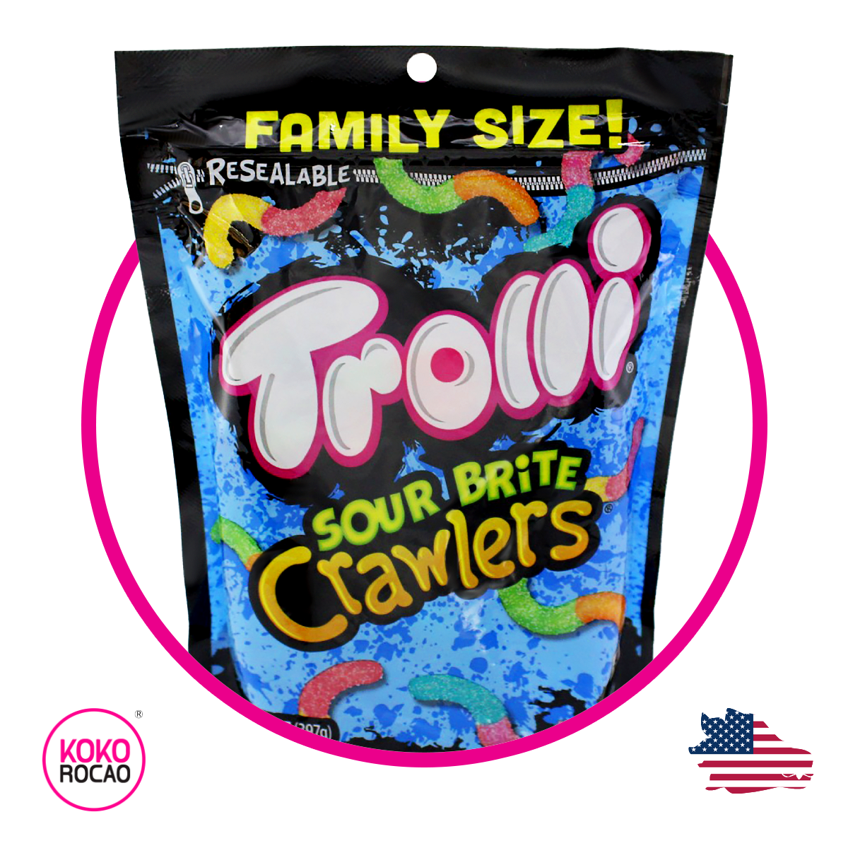 Bolsa de Trolli Sour Brite Crawlers 396 g