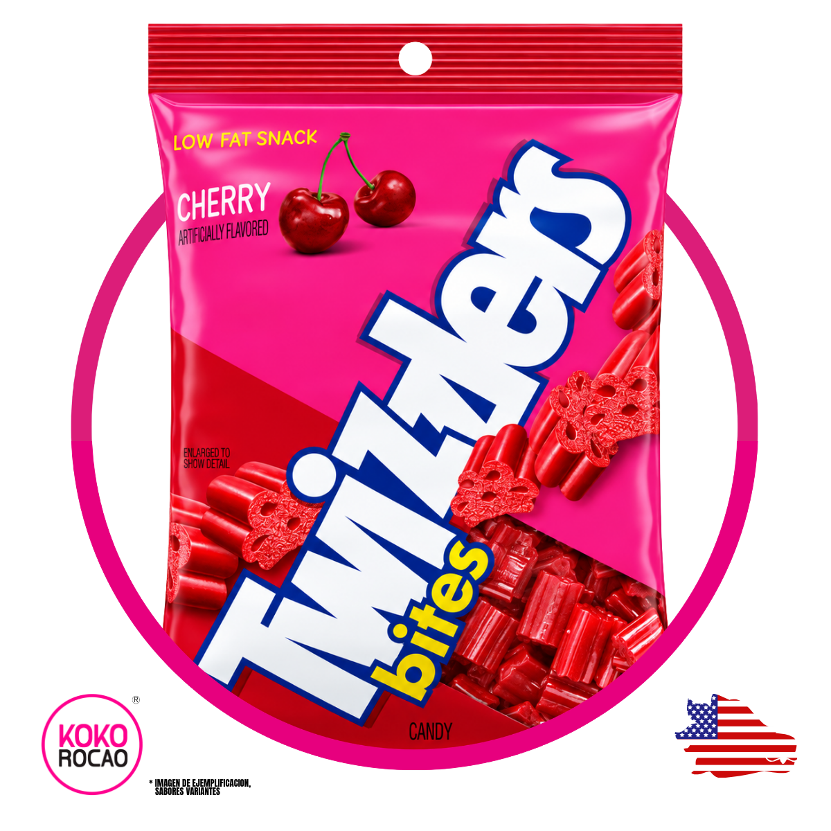 TWIZZLERS BITES CHERRY GUMMY 141G