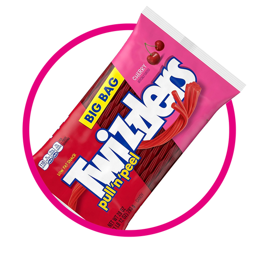 Bolsa de Twizzlers Pullnpeel Cereza Licorice 396 g