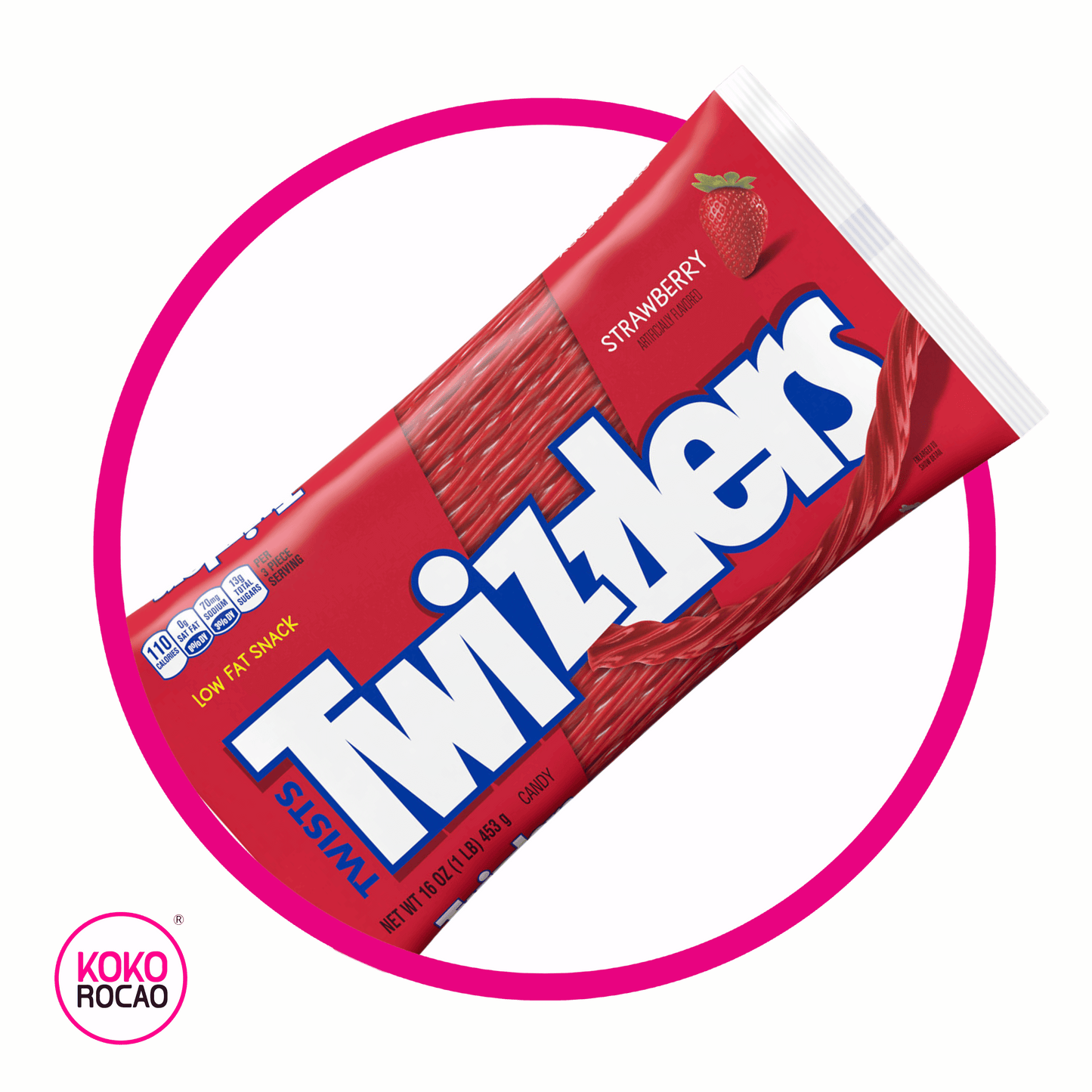 Twizzlers Strawberry Bolsa 453 g
