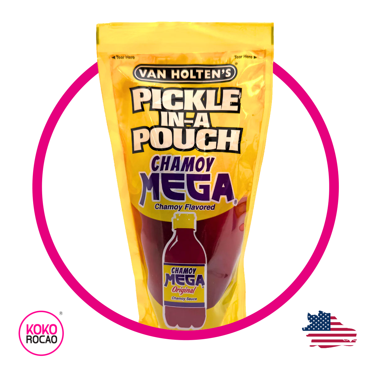 Bolsa de Van Holtens Mega Chamoy Preserves 1 Pza