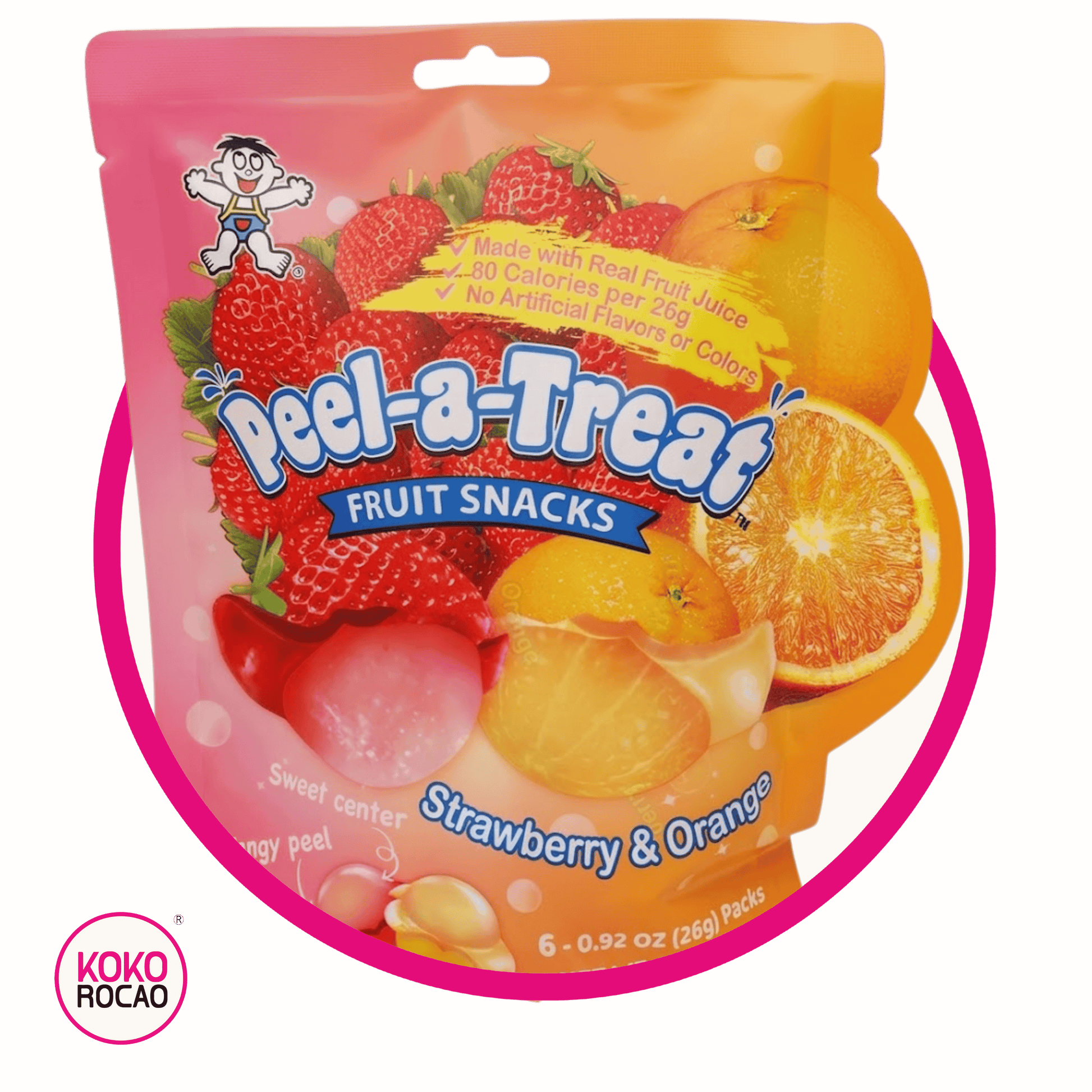 Want-Want Peel-A-Treat Fresa y Naranja 156 g