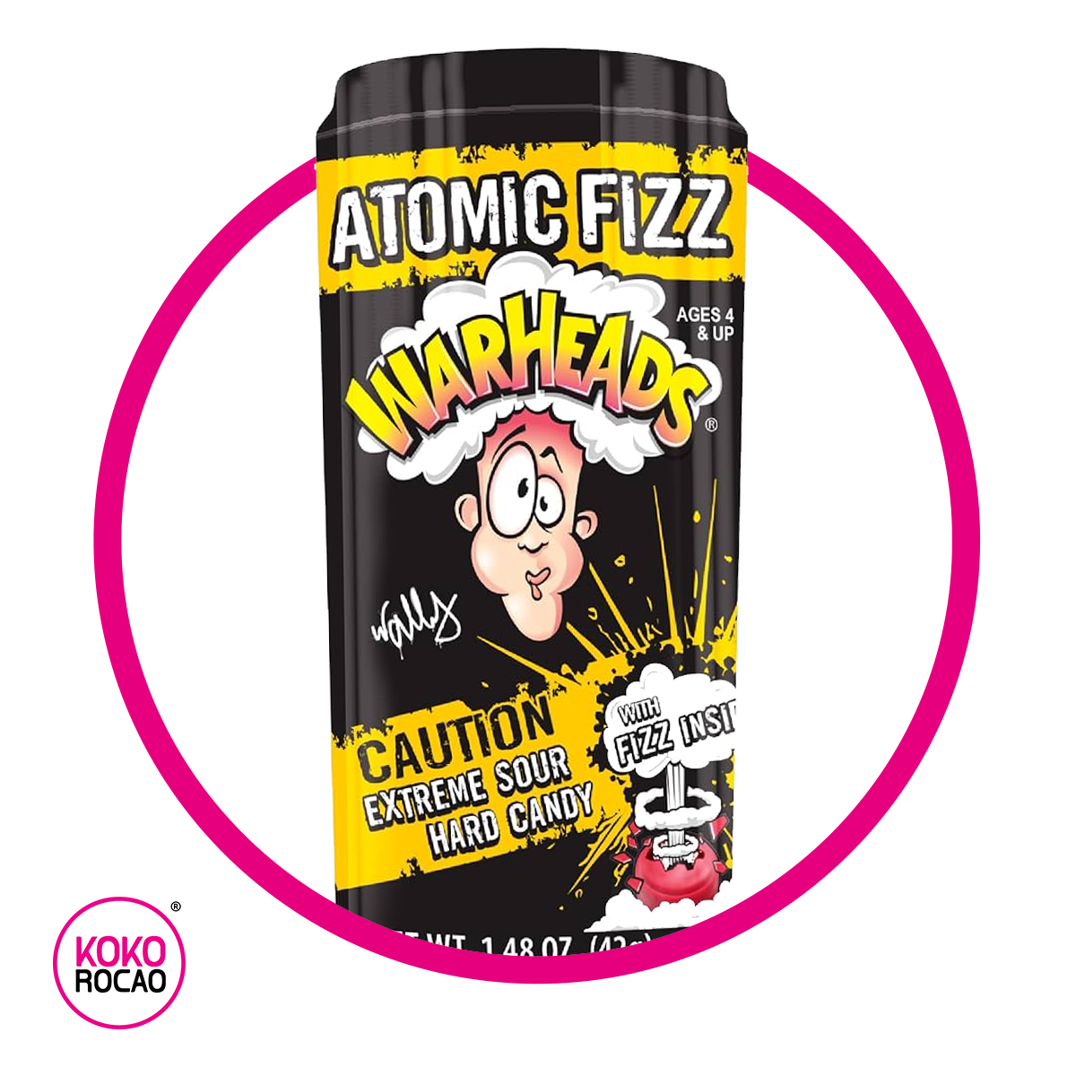 Bote de Warheads Atomic Fizz 42 g