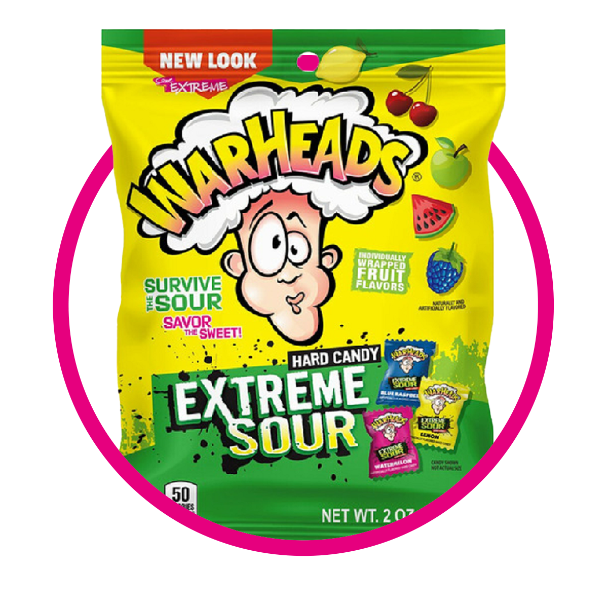Bolsa de Warheads Battle Of The Flavors 70 g