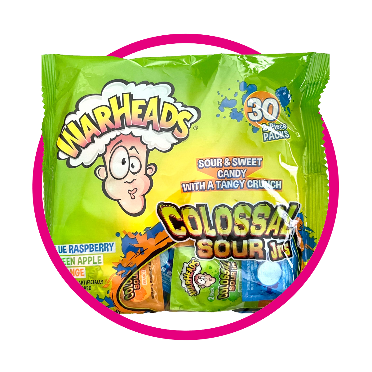 Bolsa de Warheads Colosal Sour Jrs 99 g