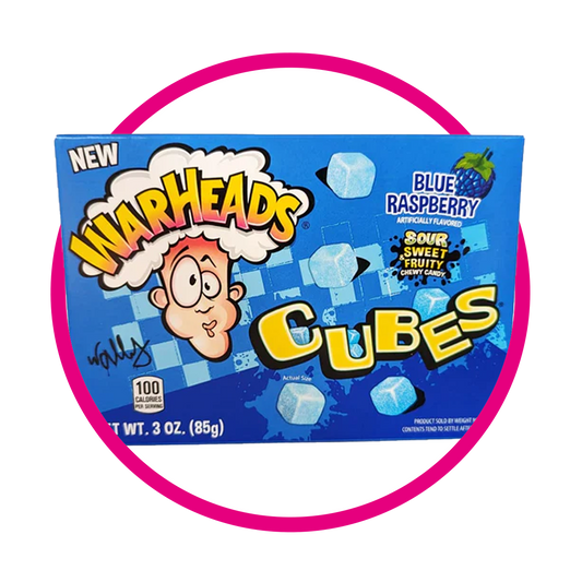 Caja de Warheads Cubes Blue Raspberry 85 g