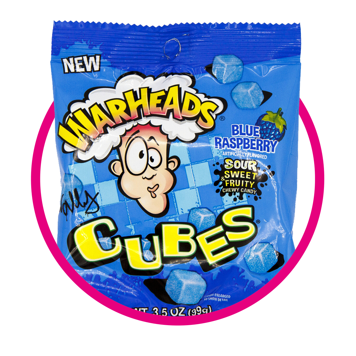 Bolsa de Warheads Cubes Sour Blue Rasperry 99 g
