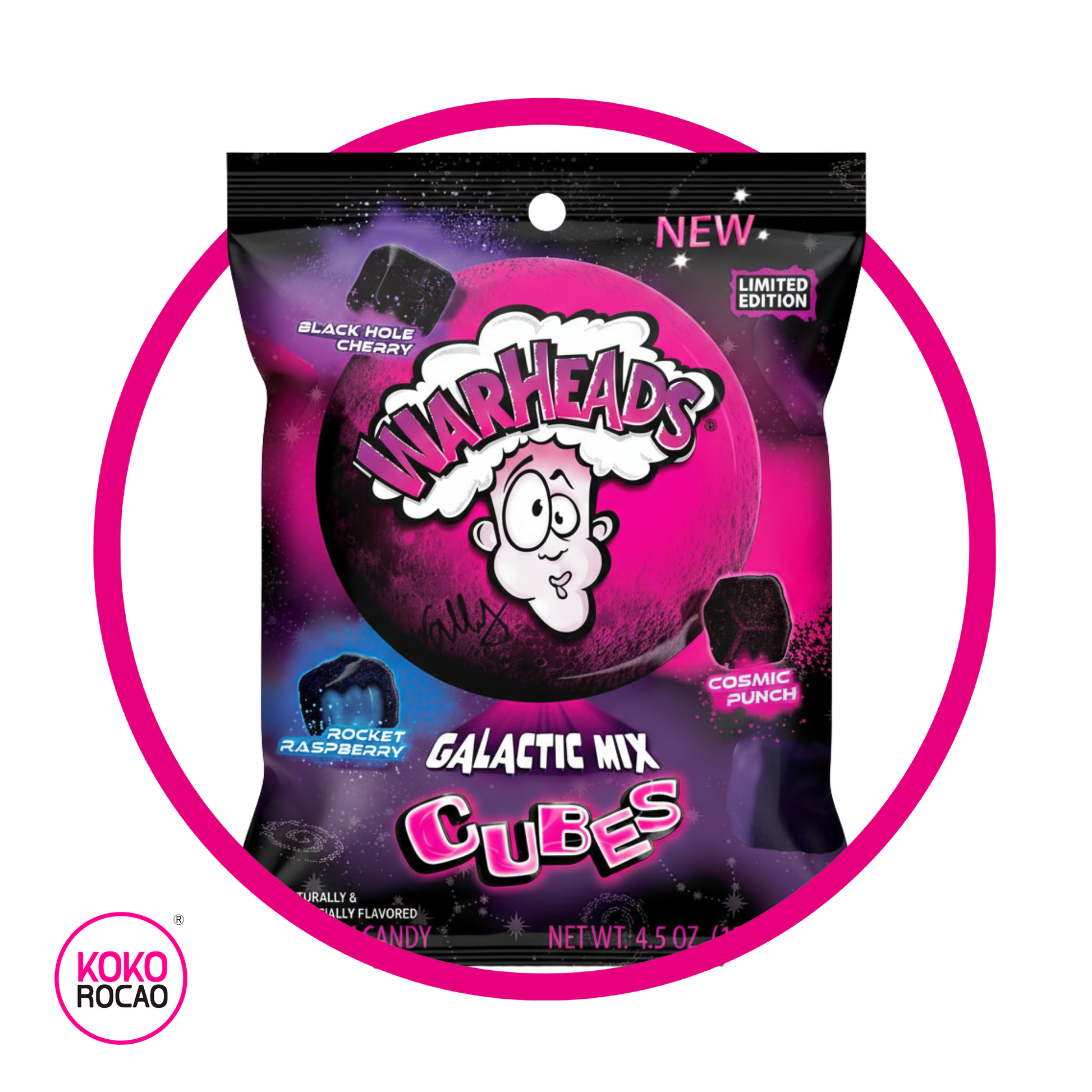Bolsa de Warheads Galactic Mix Cubes 127 g