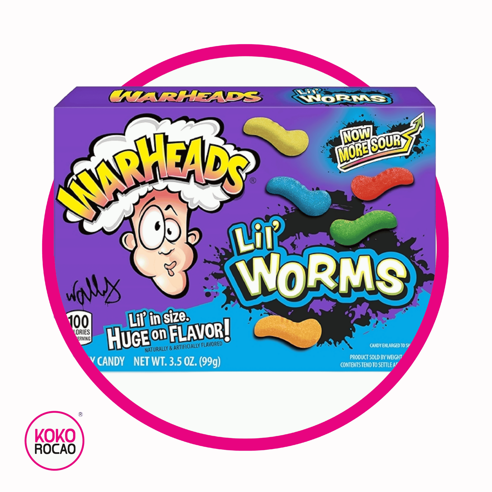Caja de Warheads Lil Worms 99 g