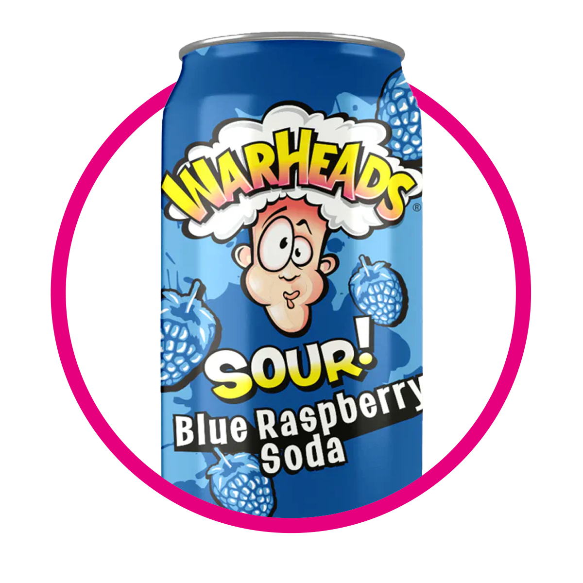 Warheads Sour Blue Raspberry 355 ml