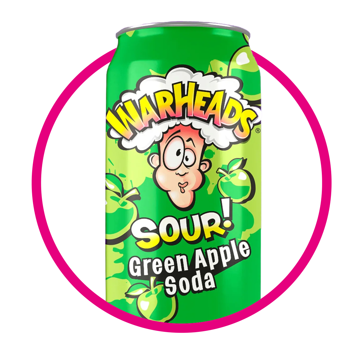 Warheads Sour Green Apple 355 ml