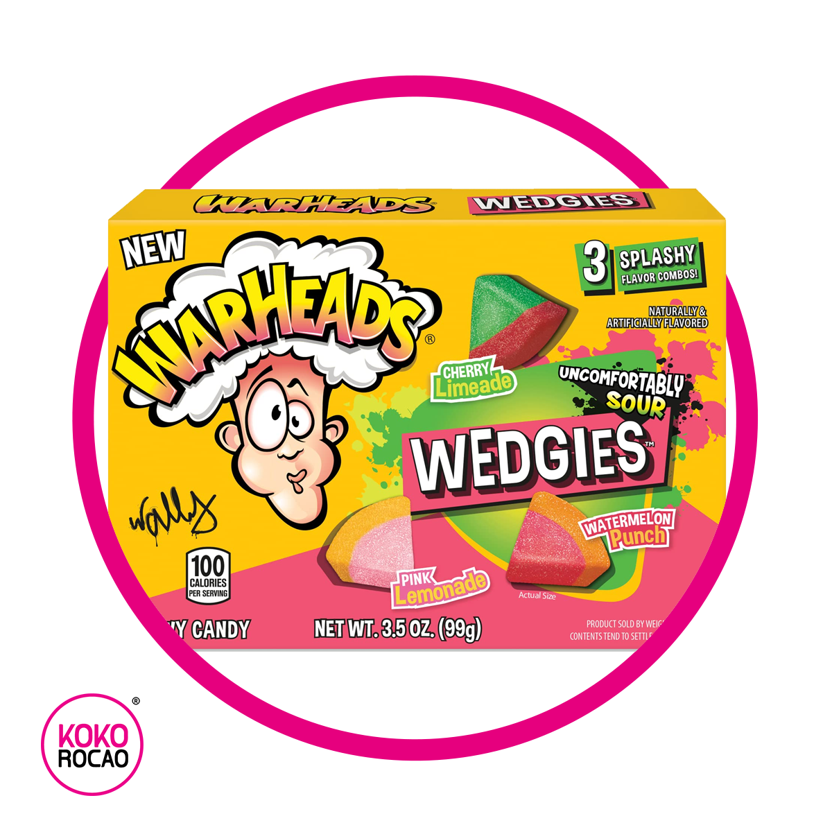 Caja de Warheads Wedgies 3 Splashy 99 g