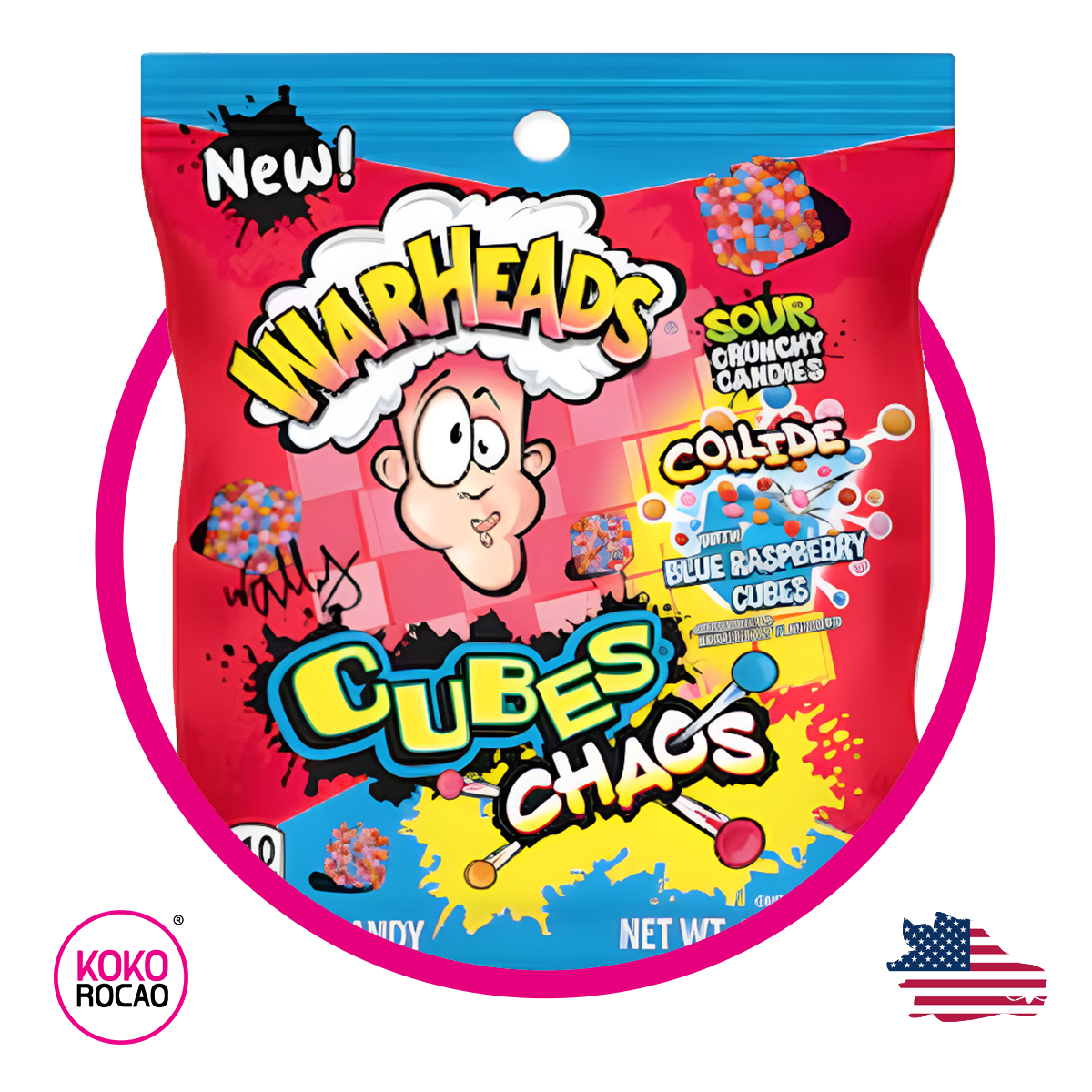 Bolsa de Warheads Cubes Chaos 85 g