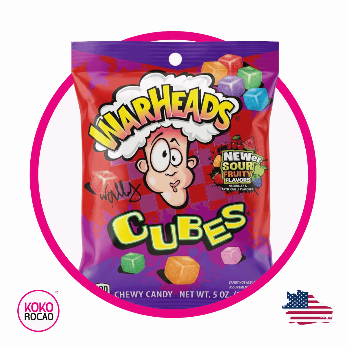 Bolsa de Warheads Cubes 124 g